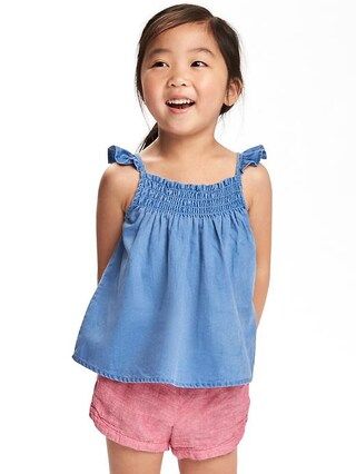Smocked Chambray Top for Toddler | Old Navy US