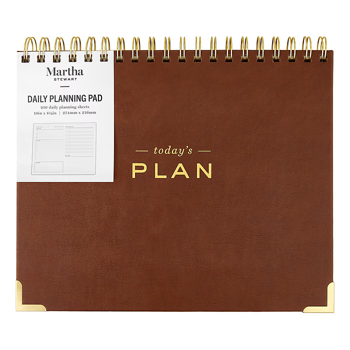 Martha Stewart 10" x 8.5" Daily Personal Organizer, | Staples