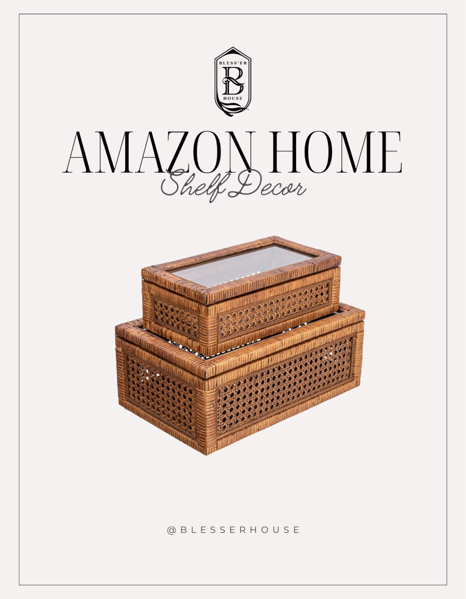 Add functional warmth and texture to your shelf, console table, or nightstands! 

#LTKStyleTip