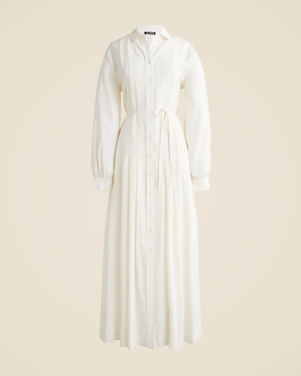 Drapey pleated shirtdress | J. Crew US