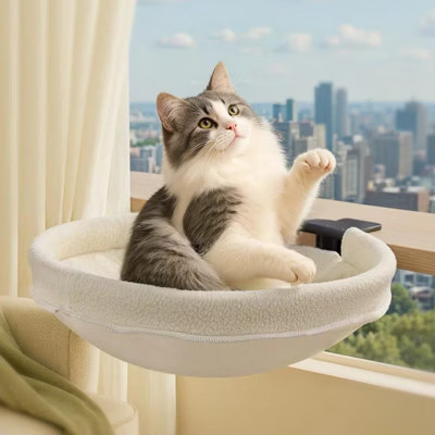 GOTGELIF Desk Cat Bed Hammock - Comfortable & 360° Rotation, Washable Desk Perch, Supports Up to 50lbs | Target