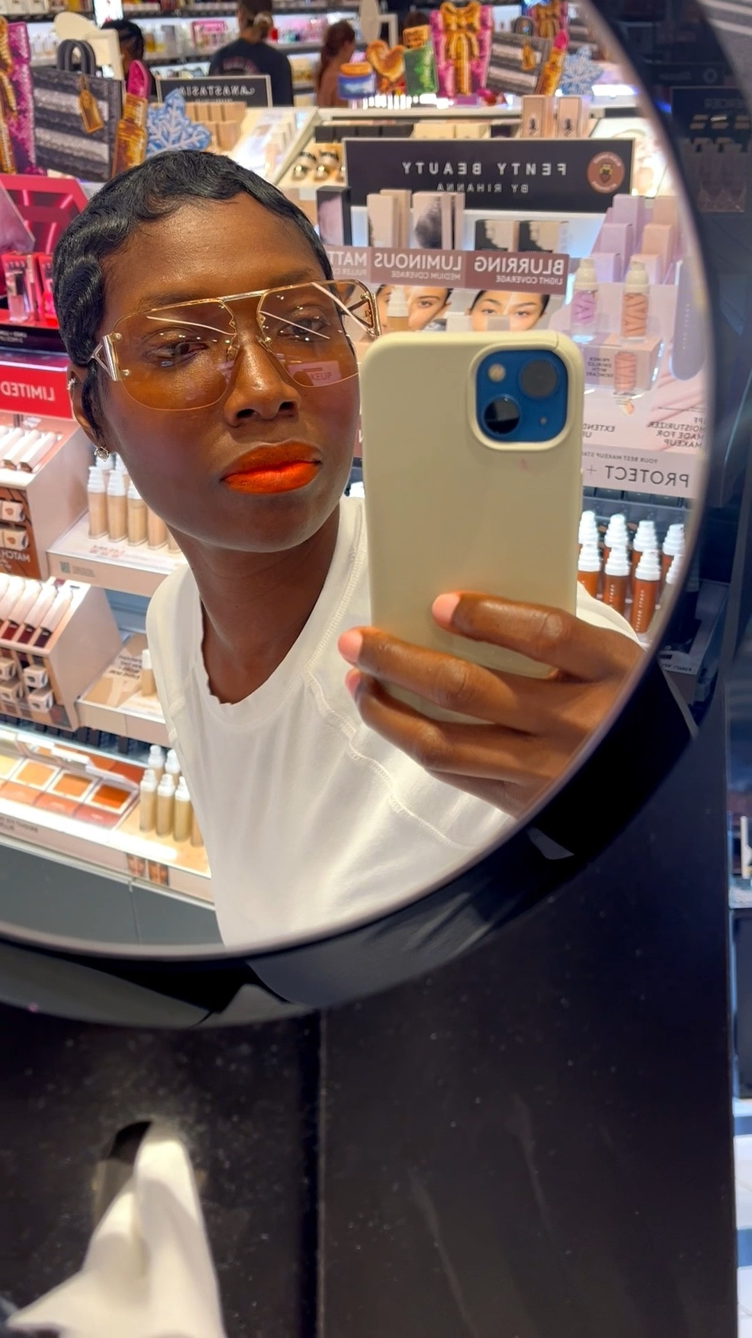 Tried Orange Matte lipstick and I’m obsessed! 