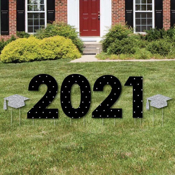 Big Dot of Happiness Silver Tassel Worth The Hassle - 2021 Yard Sign Outdoor Lawn Decorations - G... | Target