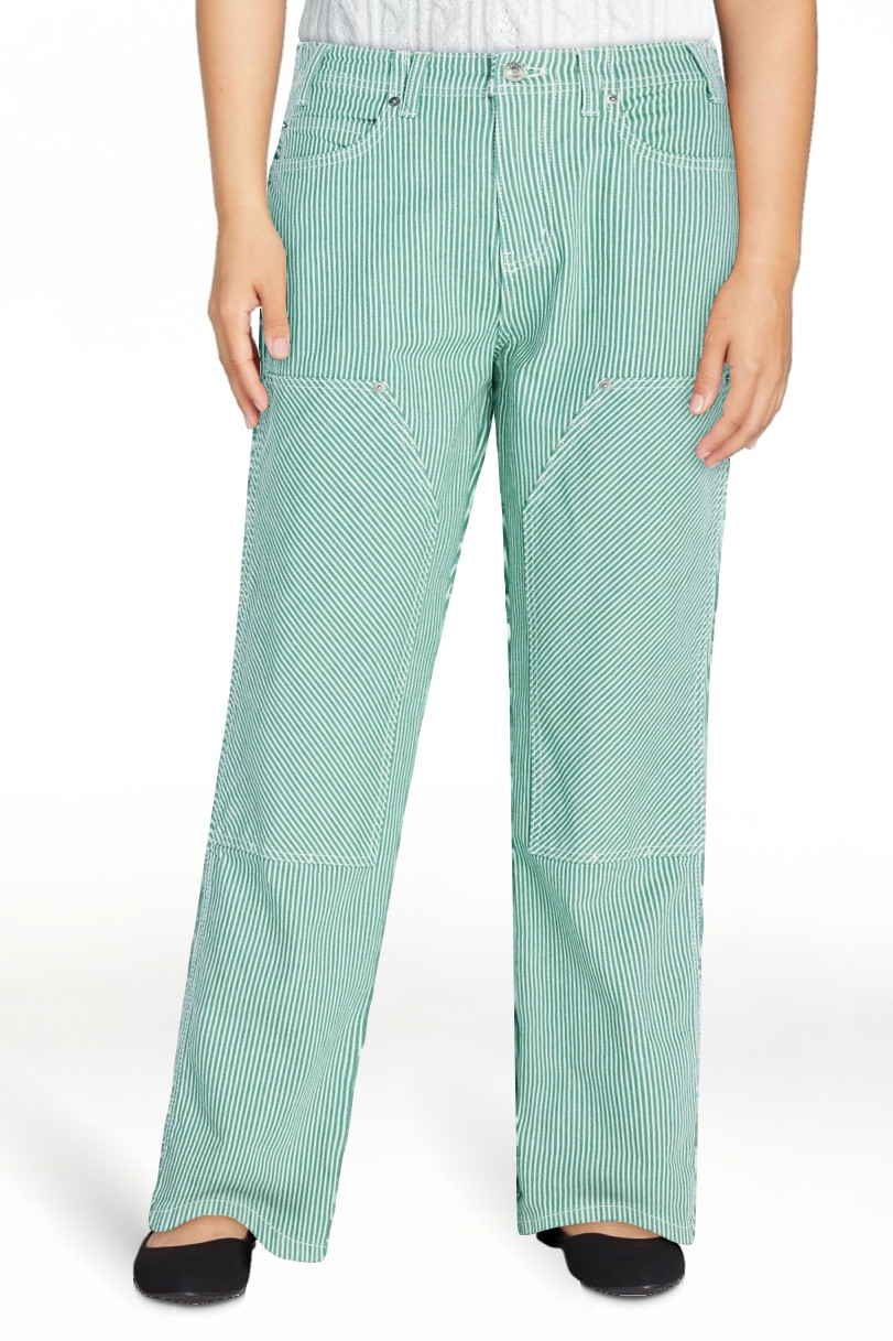 Free Assembly Women's and Women's Plus Mid Rise Relaxed Carpenter Jeans, Sizes 0-26W | Walmart (US)