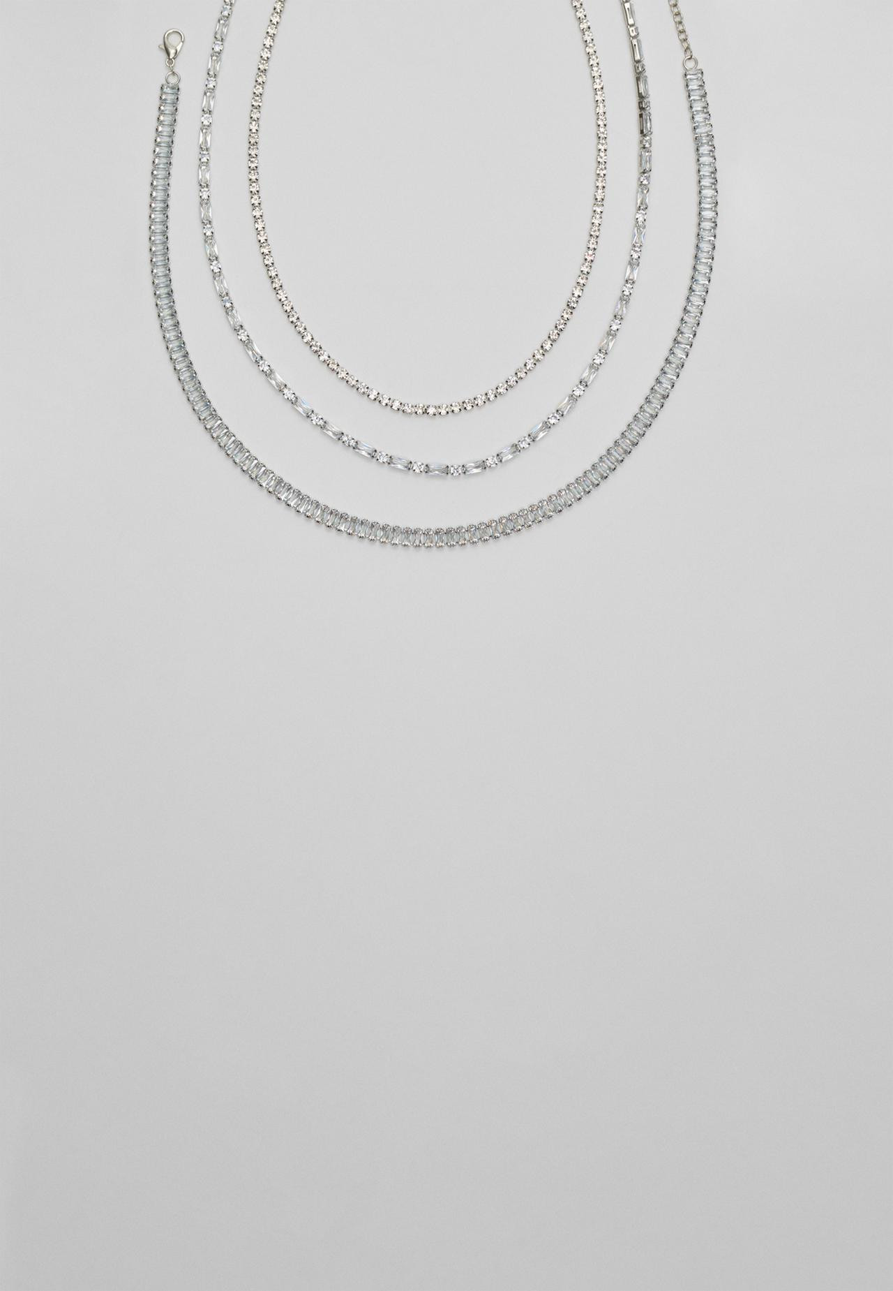 Set van 3 kettingen met steentjes | Stradivarius (NL)