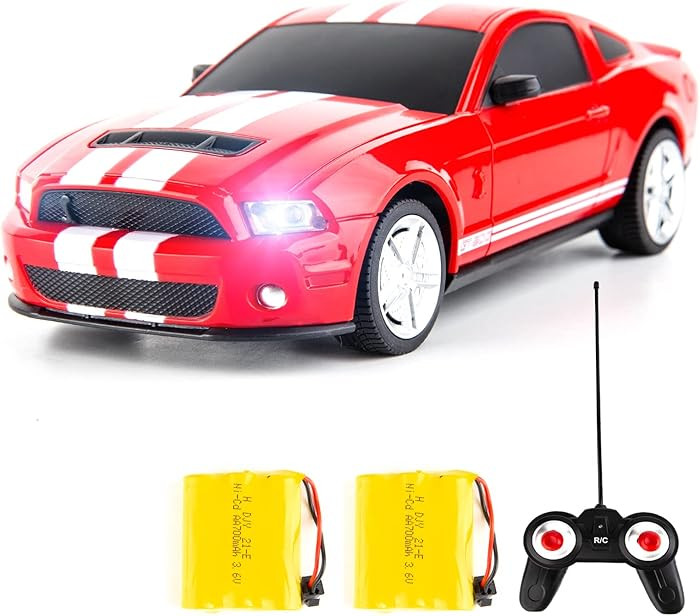 BDTCTK Remote Control 1/24 Ford Mustang Shelby GT500 RC Model Car, Toys for 6+ Kids and Adults Re... | Amazon (US)