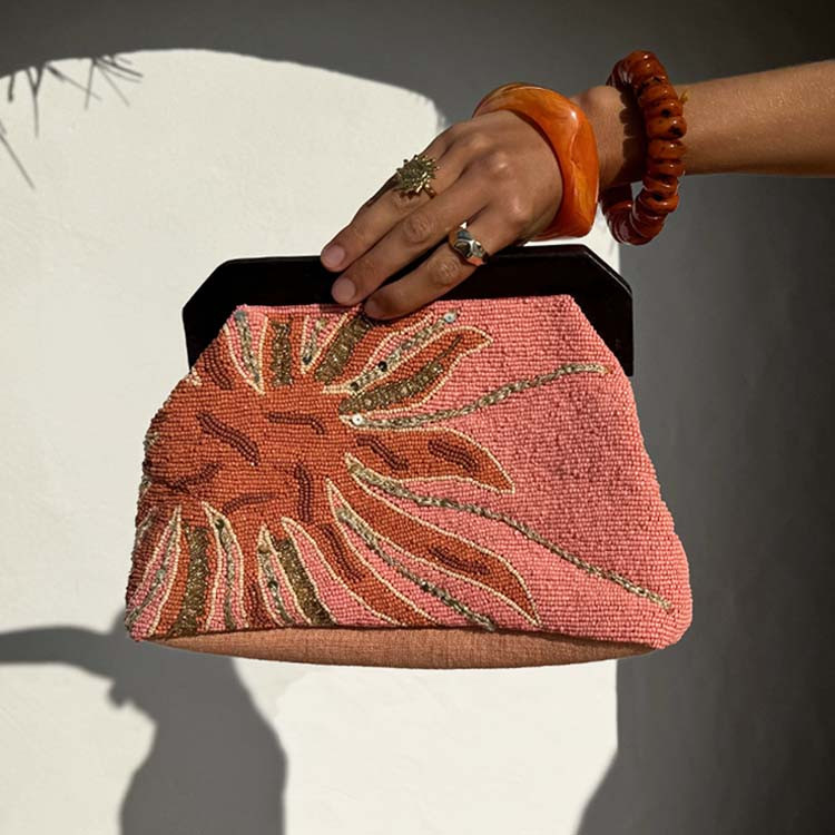 Pink Sol Beaded Bag | Never Fully Dressed (UK & IE)