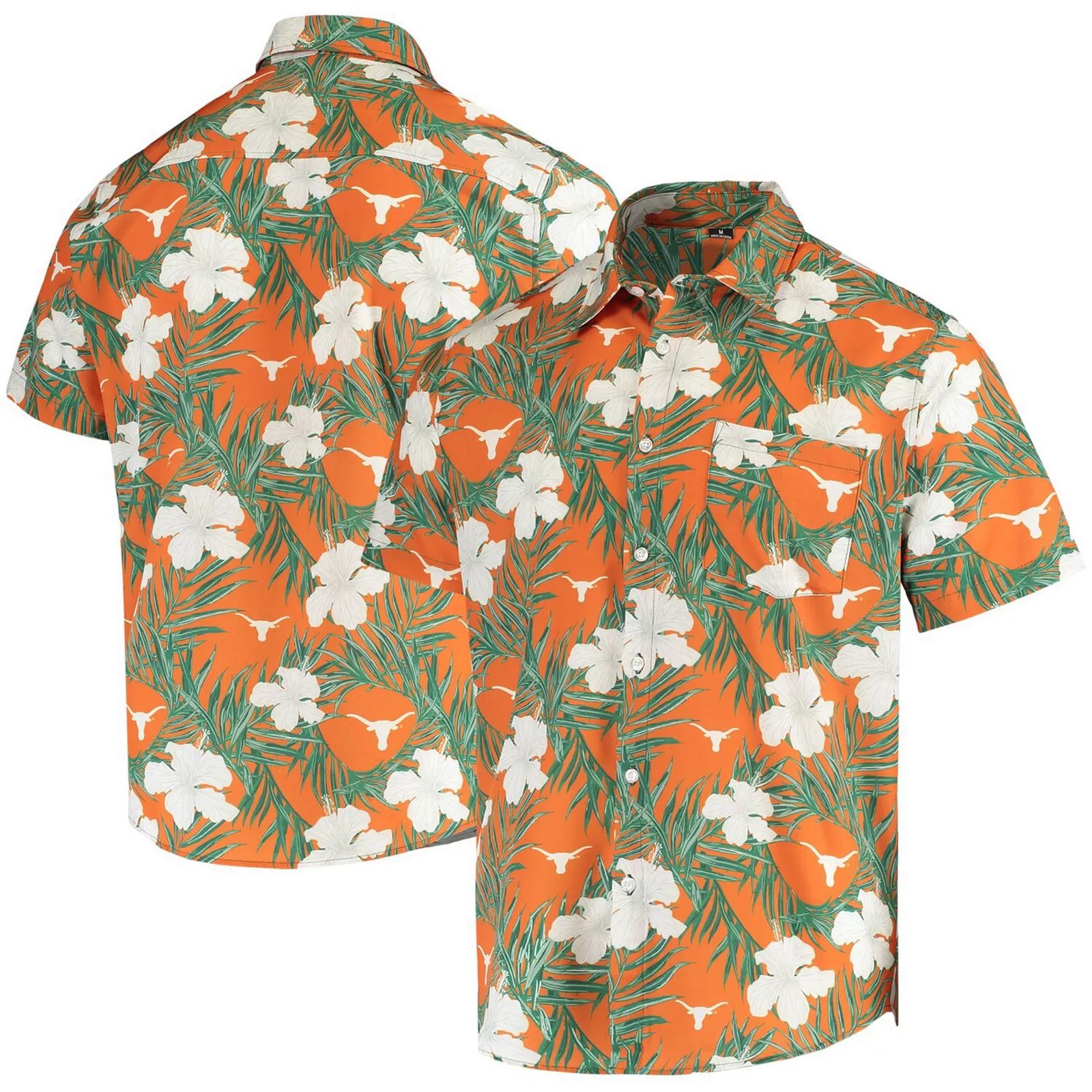 Men's Texas Orange Texas Longhorns Floral Button-Up Shirt, Size: 2XL | Kohl's