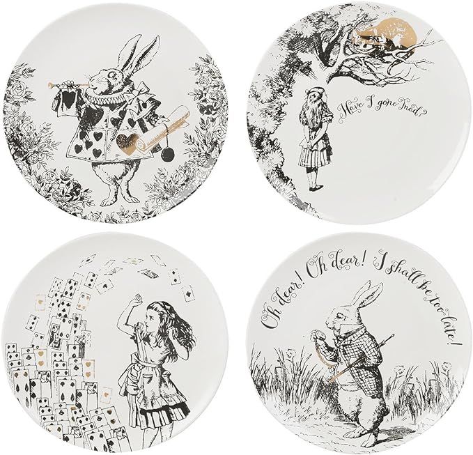 V&A Alice in Wonderland Side Plates, 20.5 cm (8") - (Set of 4) | Amazon (US)
