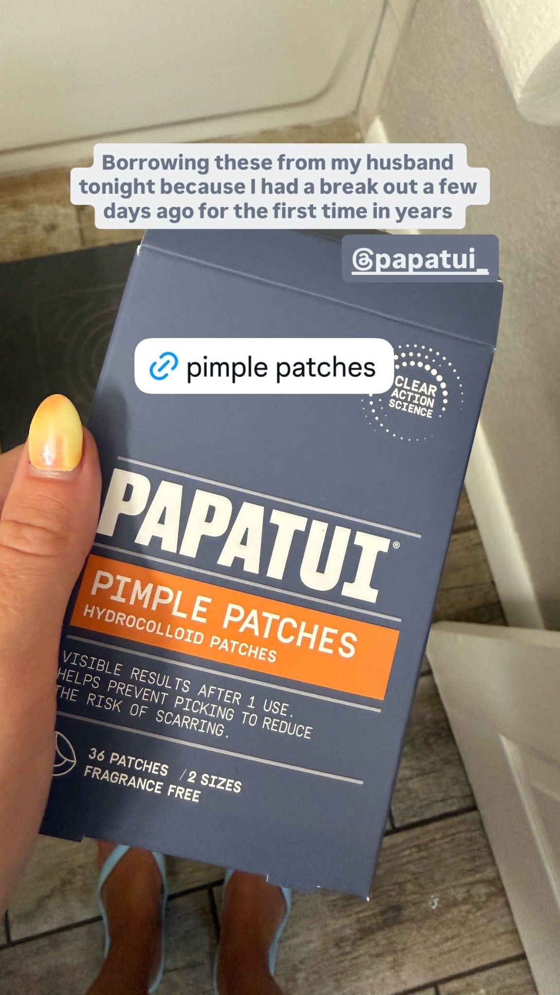 Borrowing these from my husband tonight because I had a break out a few days ago for the first time in years  @papatui_