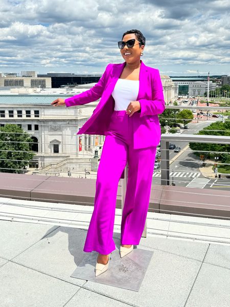 Summer workwear this bright suit is everything 

Workwear outfit 
Office outfit 
Summer suit 

#LTKWorkwear #LTKOver40 #LTKSeasonal