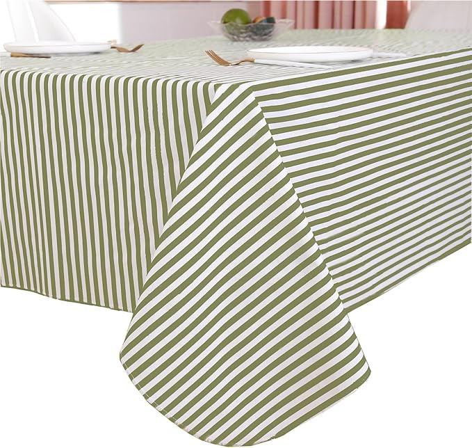 Walrus Heavy Duty Vinyl Tablecloth with Flannel Backing Waterproof Oil-Proof Plastic Table Cloth ... | Amazon (US)