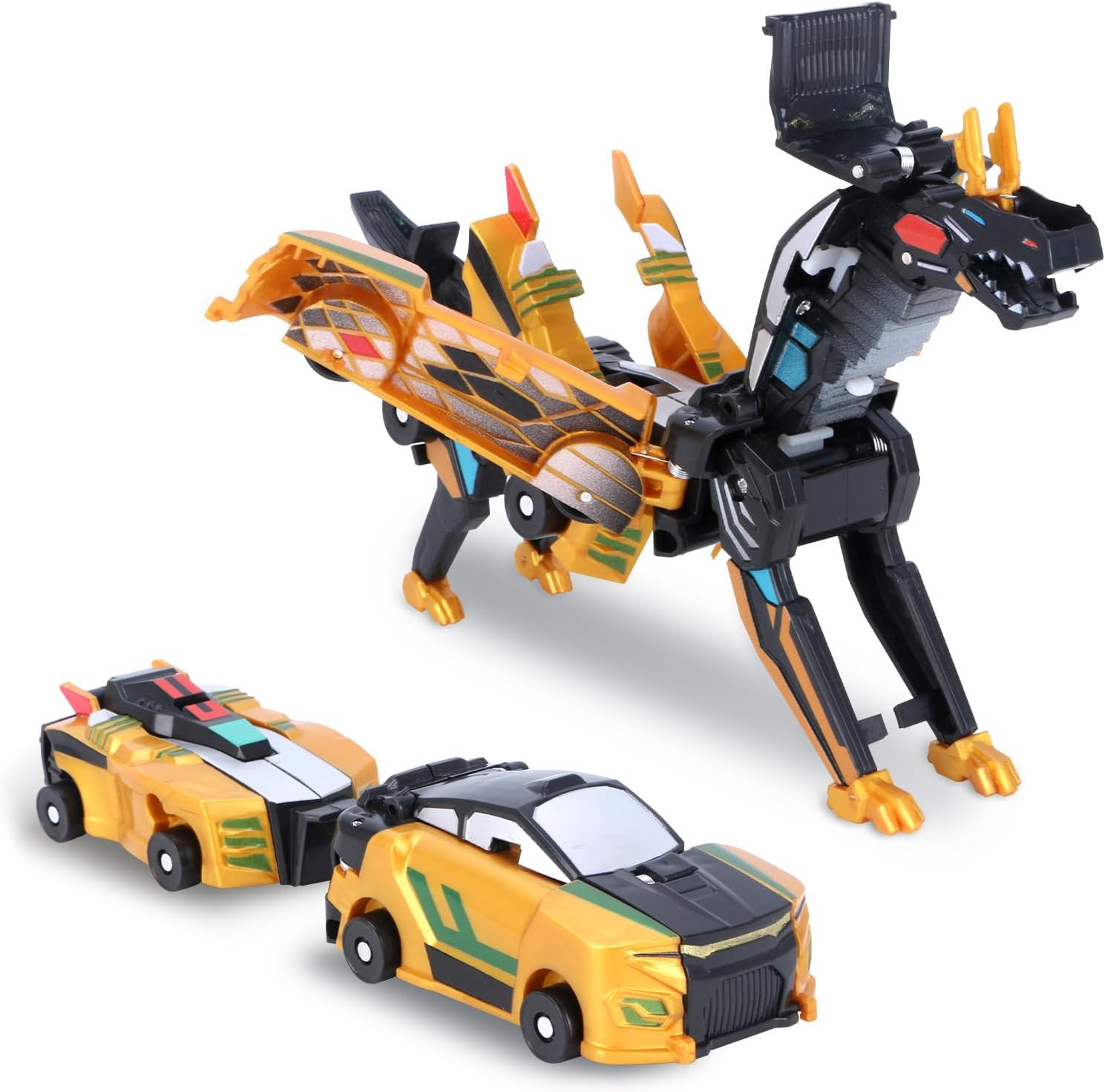 2-in-1 Transformation Dinosaur Car Toy - Magnetic Collision Robot Cars for Kids | Exciting Transf... | Amazon (US)