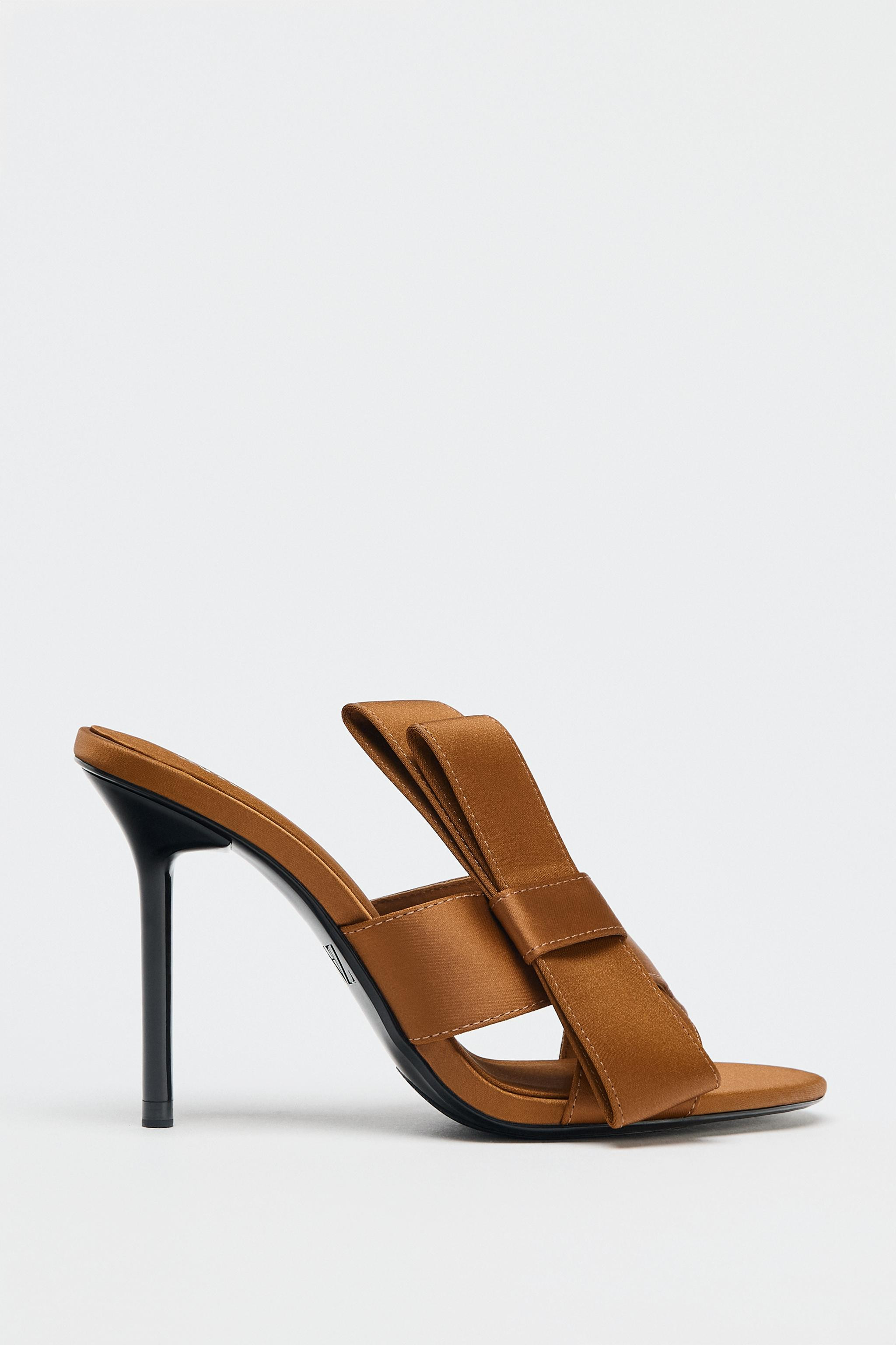 SANDALS WITH SIDE BOW | Zara US