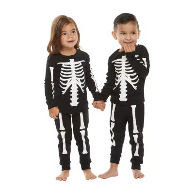 Toddler Unisex Halloween Skeleton 2pc. Pajama Set | JCPenney