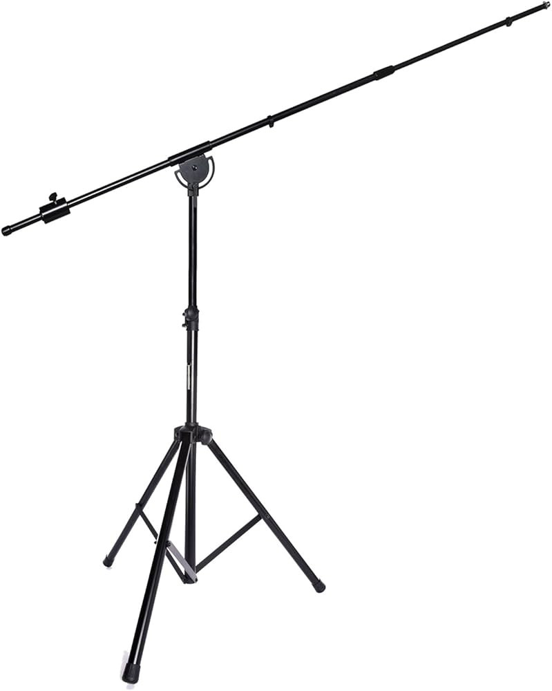 LyxPro SMT-1 Professional Microphone Stand Heavy Duty 93” Studio Overhead Boom Stand 76” Extra Long  | Amazon (US)