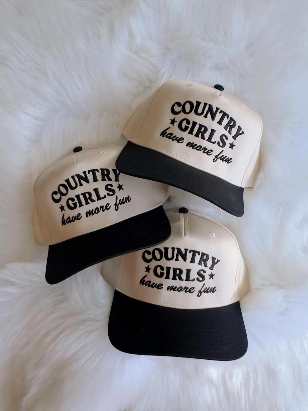 Country Girls Have More Fun Canvas Trucker Hat - Etsy | Etsy (US)