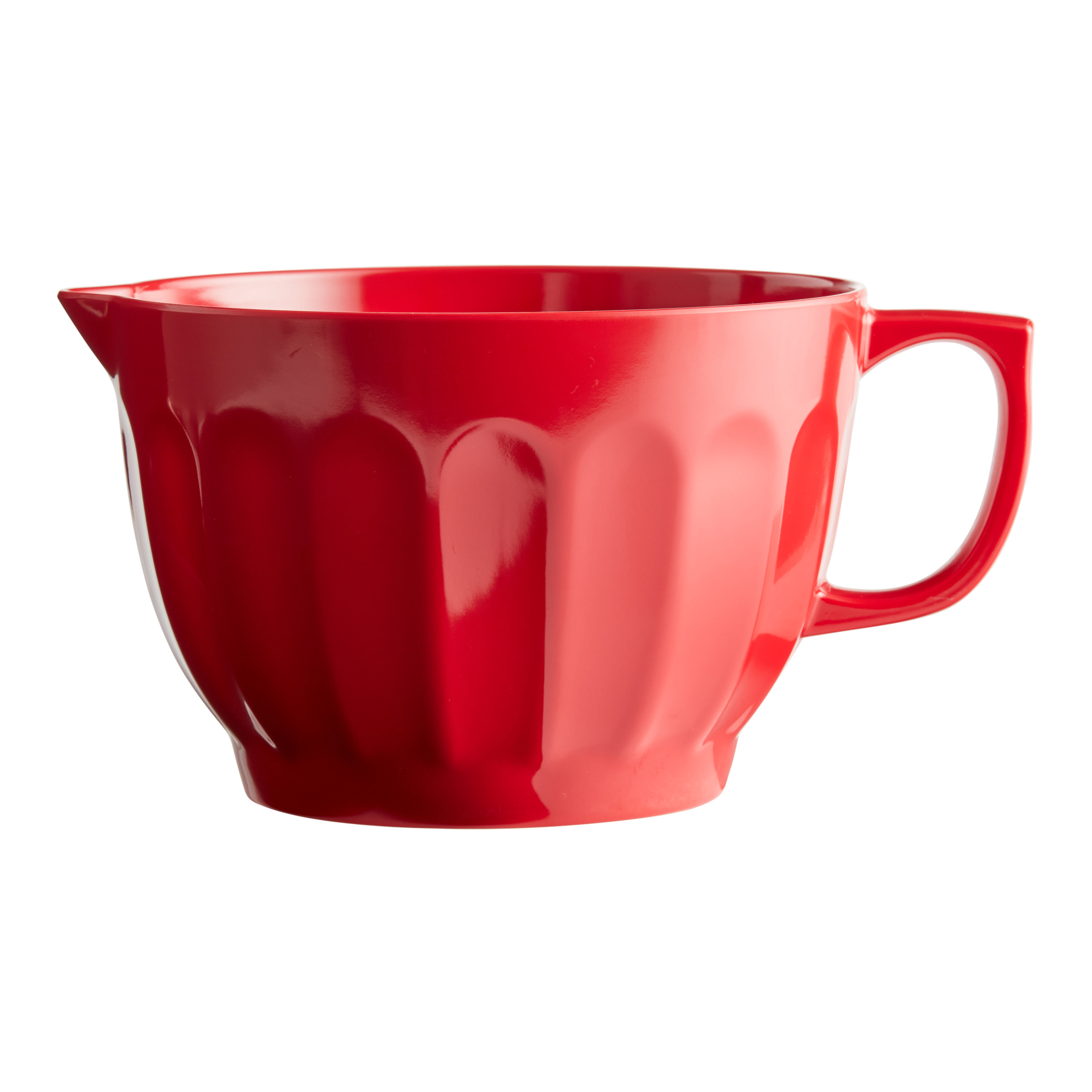 Red Fluted Melamine Batter Bowl | World Market
