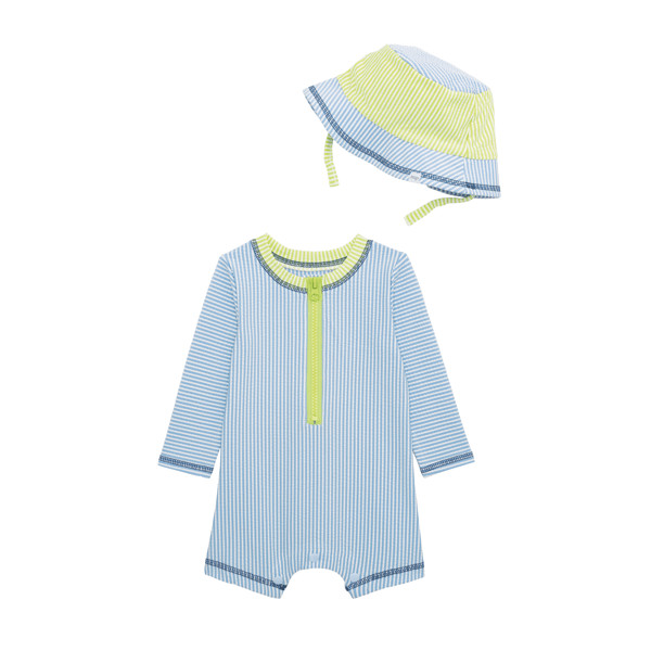 Seersucker Baby Rash Guard Set | Mud Pie