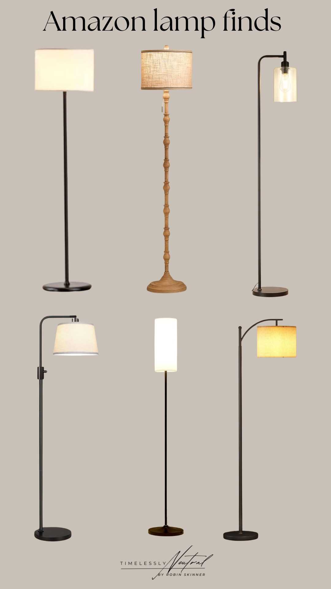 Sleek and modern lamps from @amazon 🤍