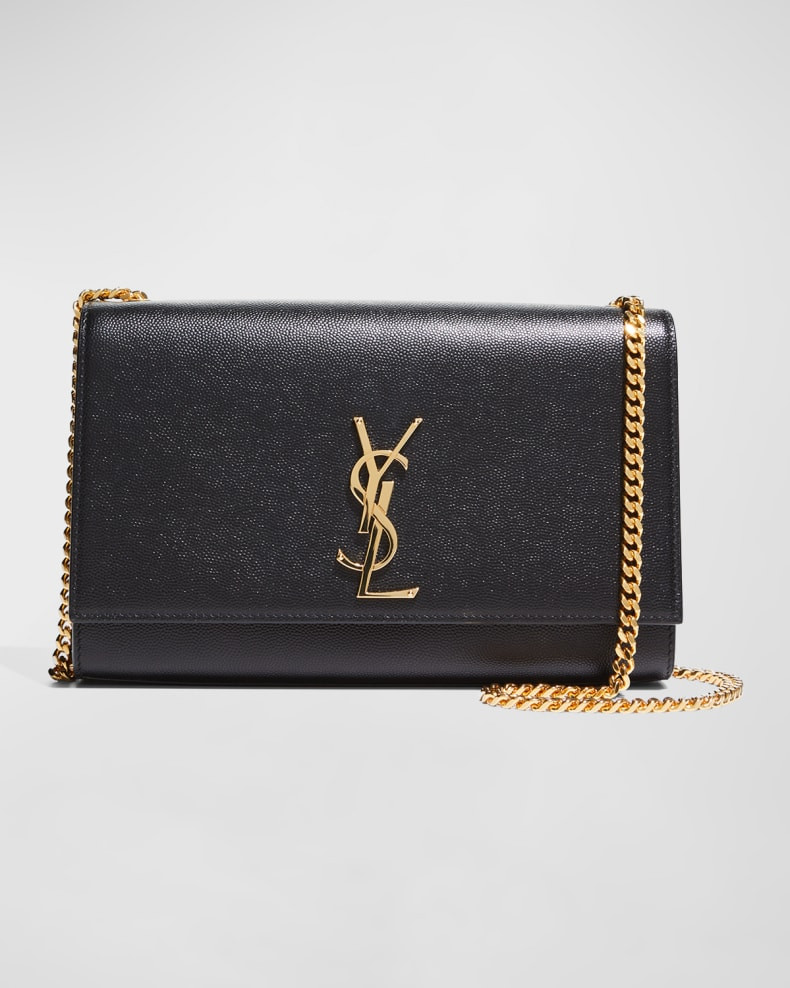 Saint Laurent Kate Medium Grain de Poudre Shoulder Bag | Neiman Marcus