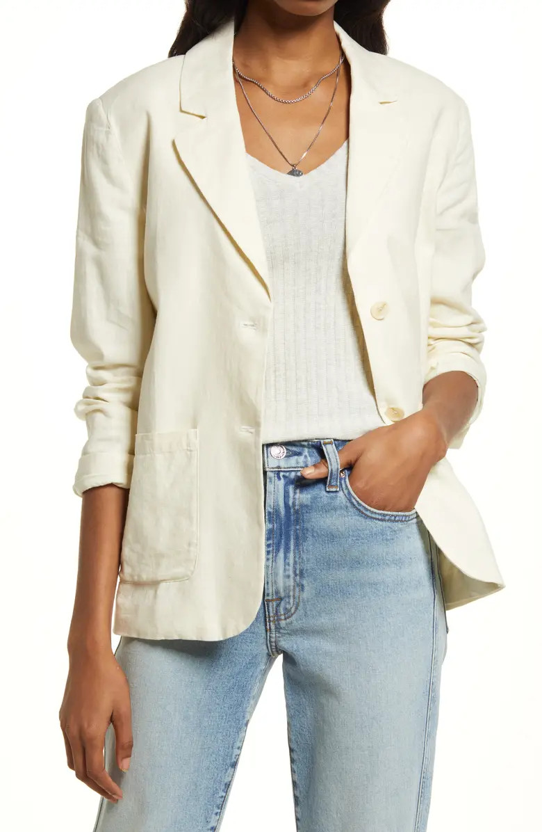 Rating 4.5out of5stars(2)2Women's Two Button Linen Blend BlazerTREASURE & BOND | Nordstrom