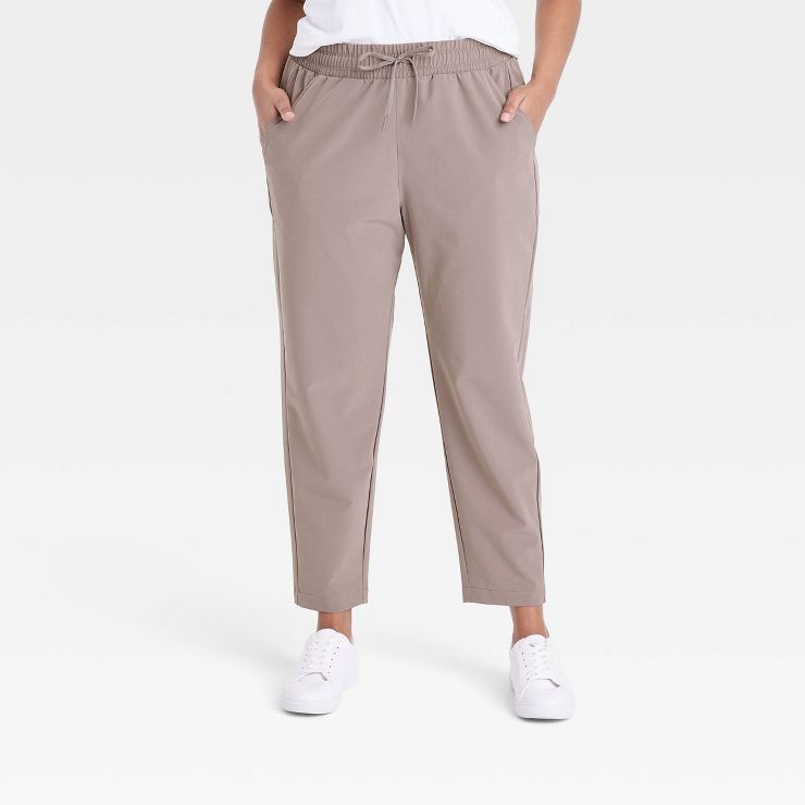 Women's Stretch Woven Taper Pants - All in Motion™ | Target