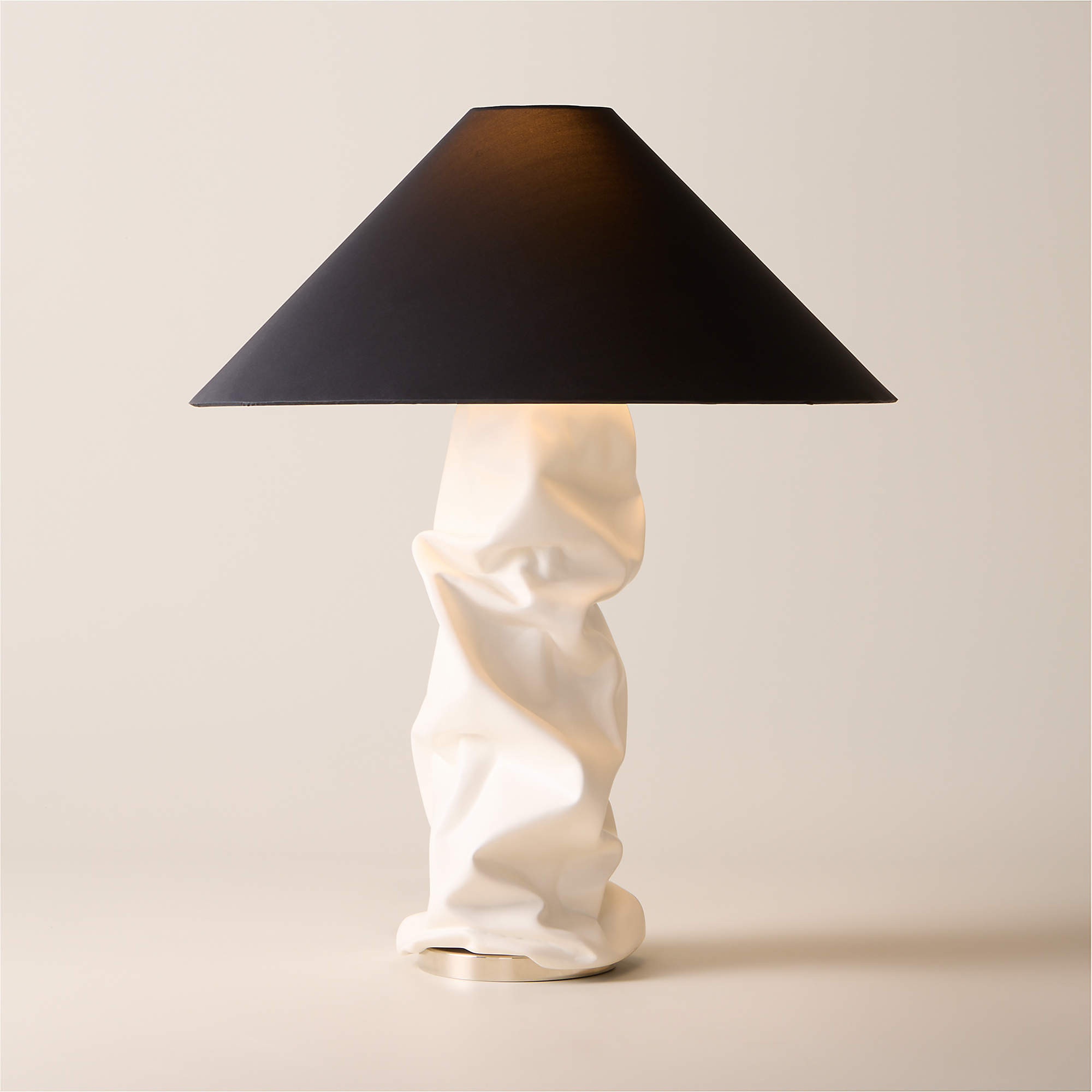 Hendrix White Resin Table Lamp + Reviews | CB2 | CB2