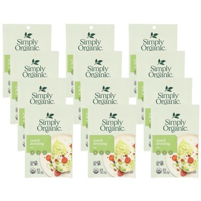 Simply Organic Ranch Dressing Mix - Case of 12/1 oz | Target