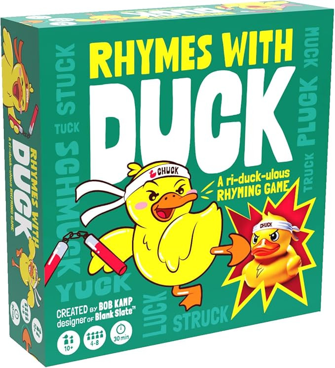 Gray Matters Games Rhymes with Duck Board Game – Fun Wordplay Game for Families and Parties | Amazon (US)