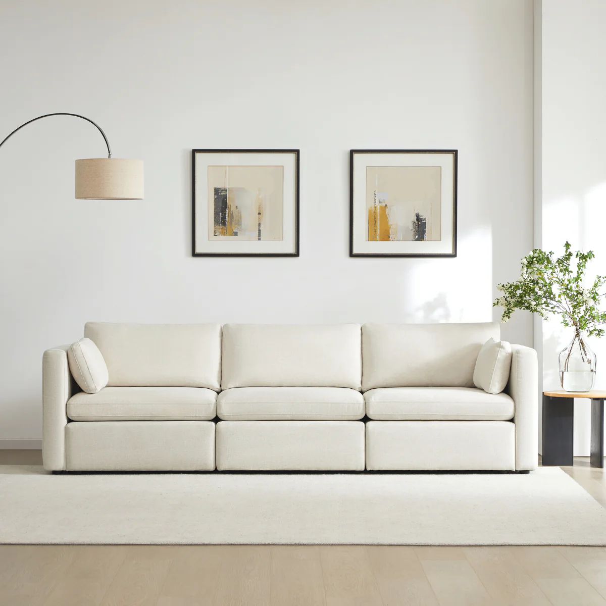 Delaney 3-Piece Modular Sofa (112'') | CHITA®-chitaliving.com | Chita