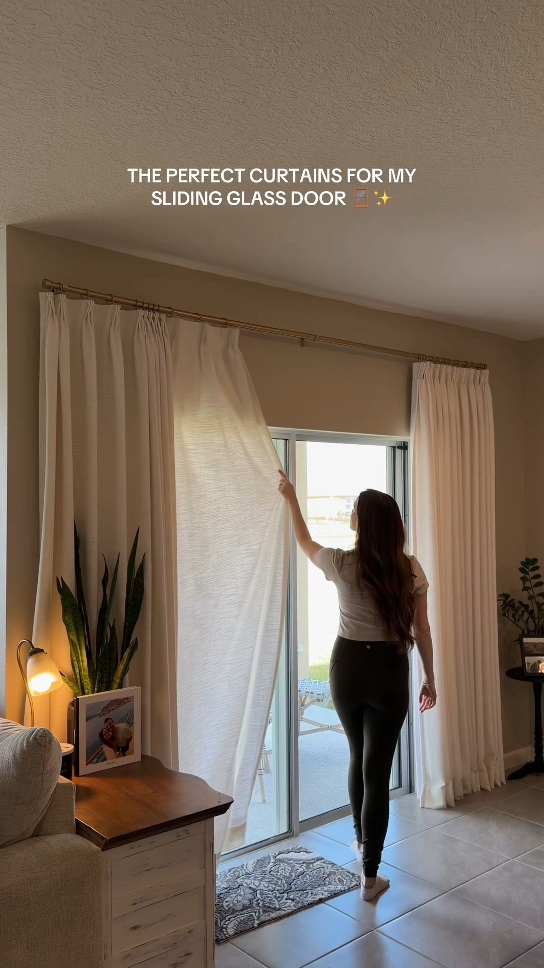 the perfect curtains for my sliding glass door in my dining room! 
Liz linen drape pleated curtains
Color: ivory white
Style: triple tailor pleat
Privacy lining: 60%
Curtain rod: Jaylon adjustable with hooks, color: gold, size: large 

#LTKHome