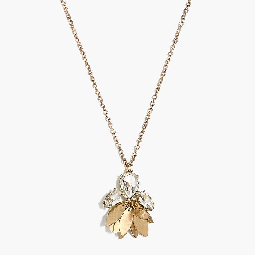 Crystal party pendant necklace | J.Crew Factory