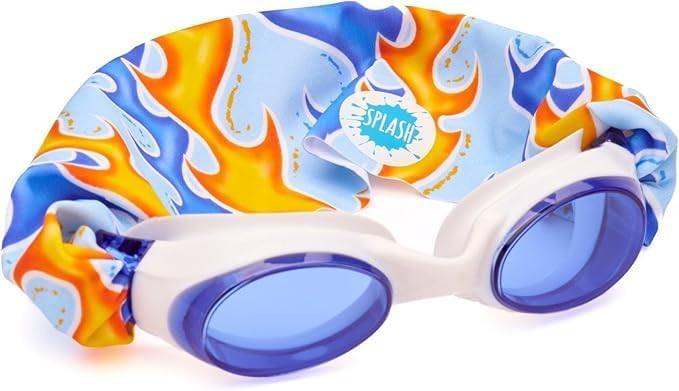 Splash Place SWIM GOGGLES with Fabric Strap - Adult & Kids Swim Goggles - Around The World Theme | Amazon (US)