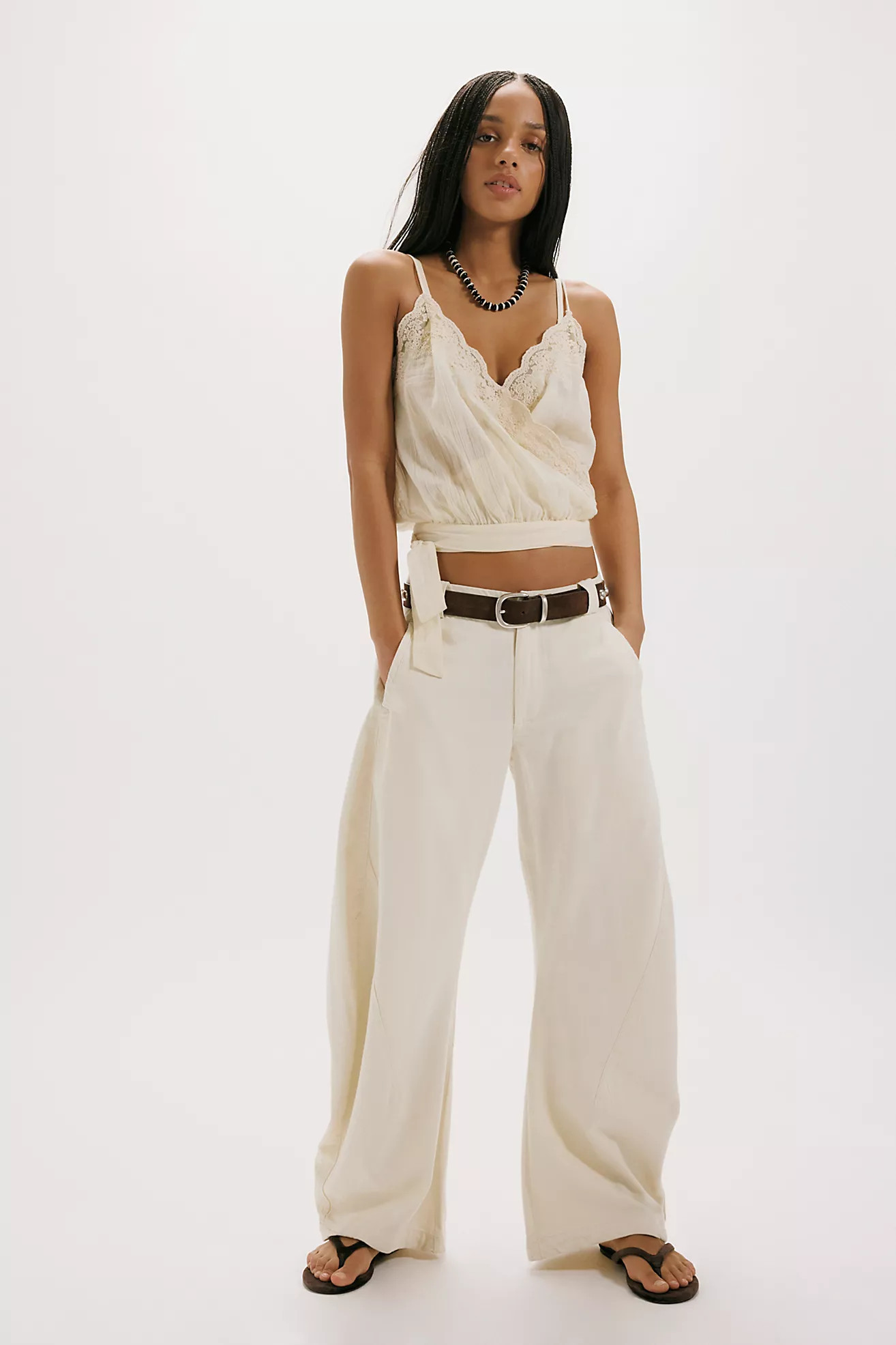 Spotlight Washed Barrel Chino Trousers | Free People (Global - UK&FR Excluded)