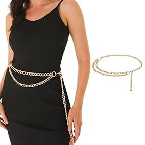 Fan & Louis Gold Waist Chain Belt  | Amazon (US)