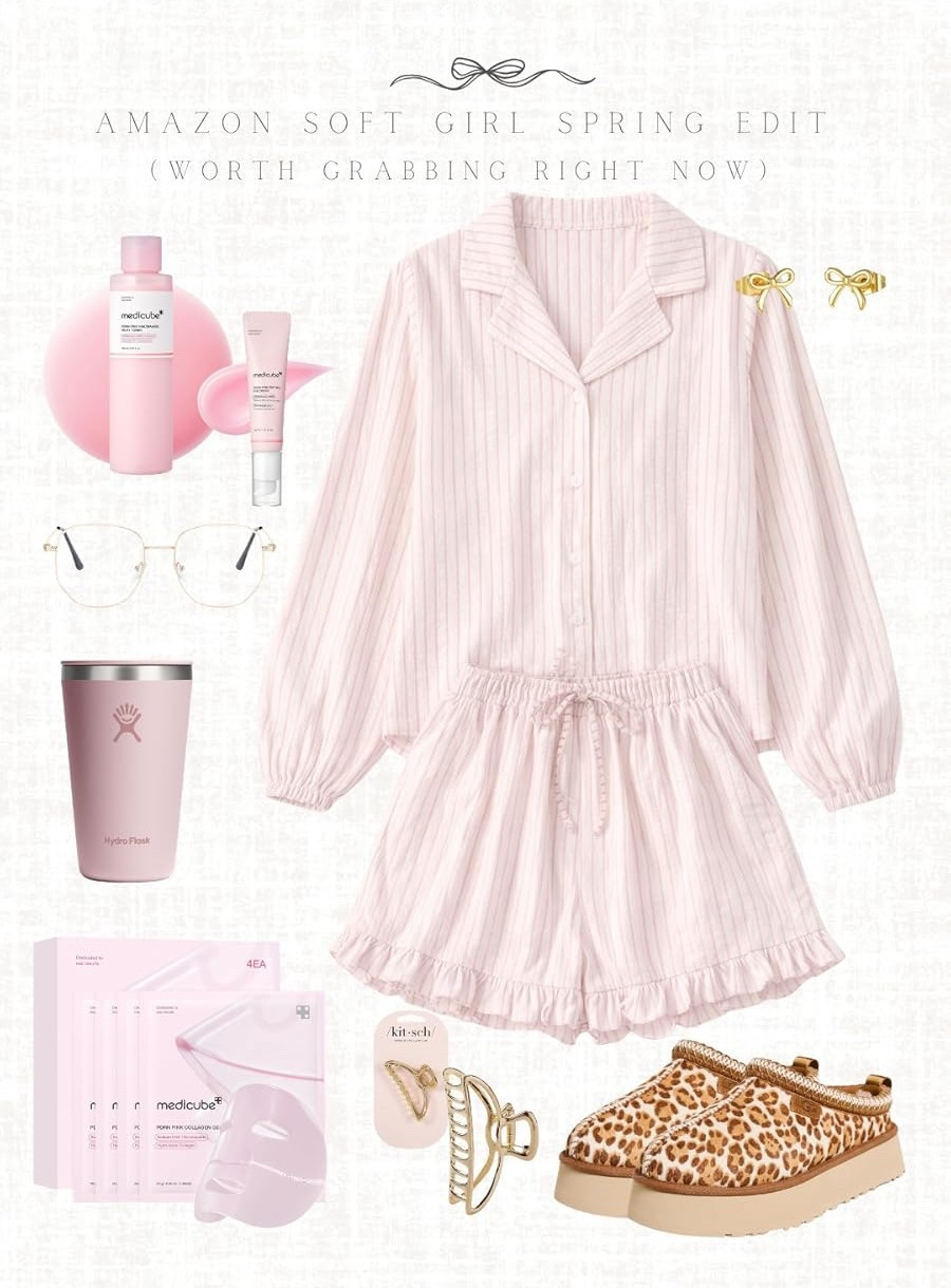 soft girl spring energy 🌸✨
blush tones, feminine sets, cozy meets cute, everyday loungewear, delicate details, effortless style, spring outfit inspo, girly aesthetic done right.

#softgirlstyle #springoutfits #femininefashion #cozystyle #everydayoutfits #pastelaesthetic #outfitinspo #girlystyle #loungewear #springstyle

#LTKselfcare #LTKHome #LTKootd
