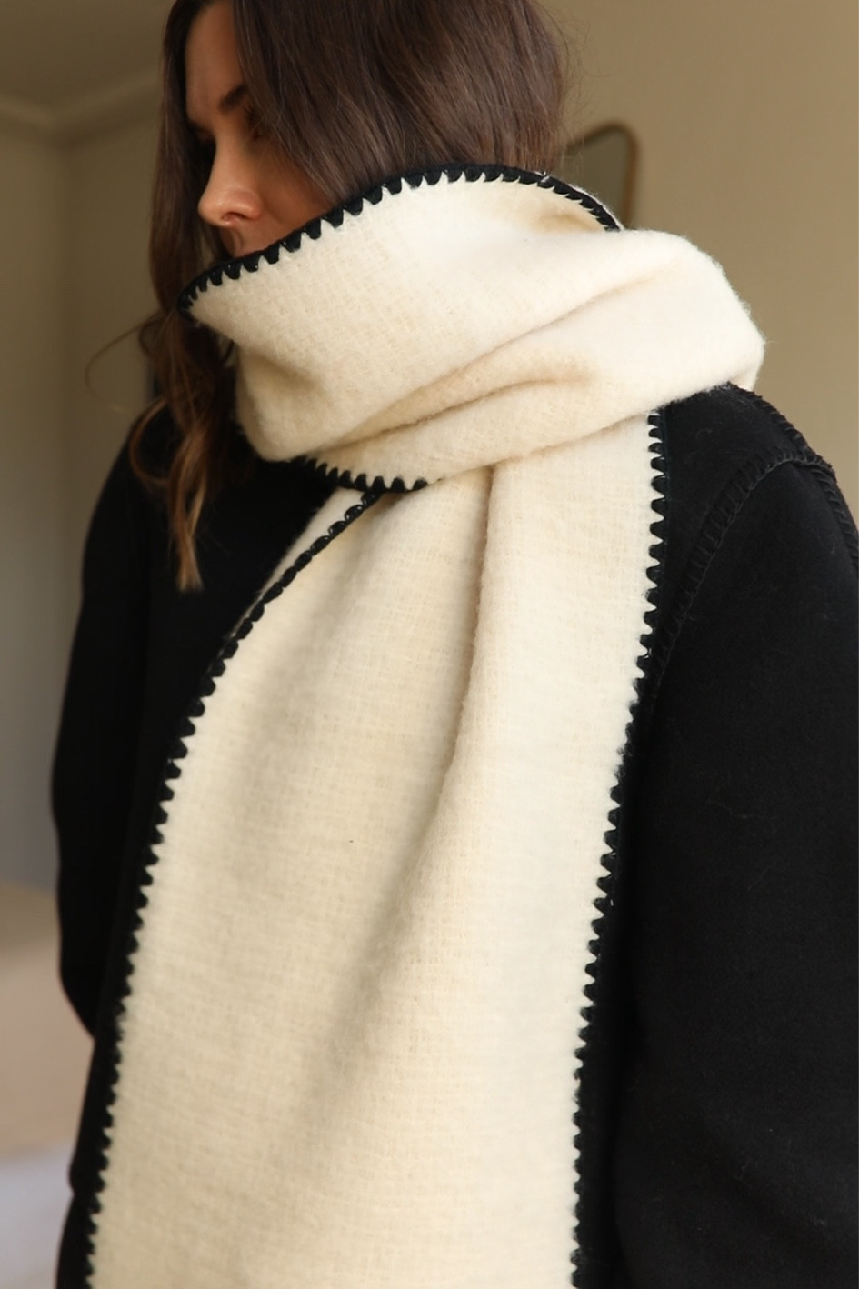 Blanket Stitch Wool Scarf curated on LTK