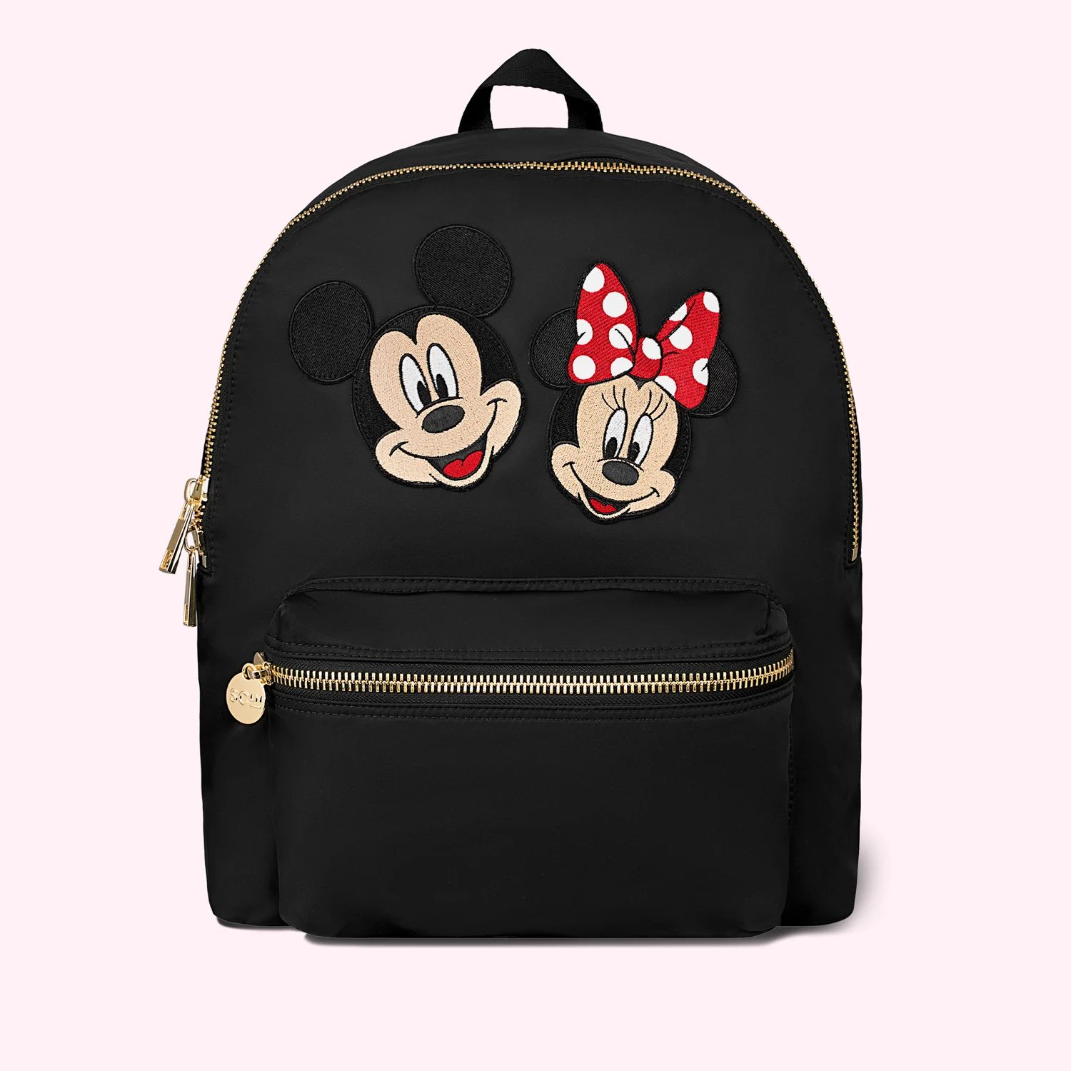 Classic Noir Backpack with Large Mickey & Minnie Patch | Stoney Clover Lane