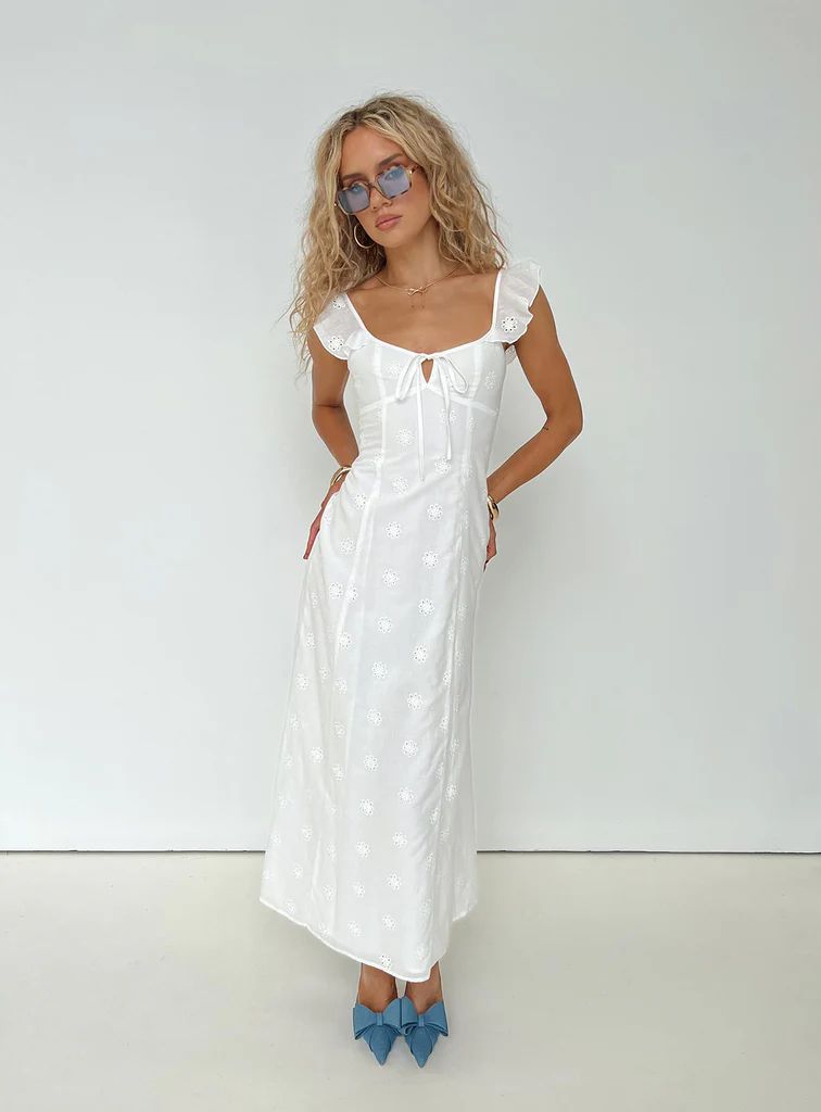 Lombardi Maxi Dress White | Princess Polly US