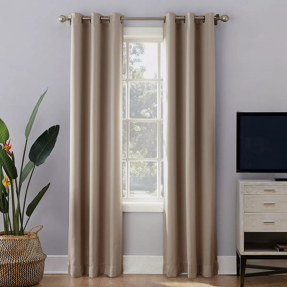 Sun Zero 2-Pack 100% Blackout Theater Grade Norway Grommet Curtain | Kohl's