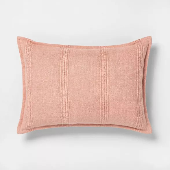 14x20 Textured Stripe Lumbar Pillow - Hearth & Hand™ with Magnolia | Target