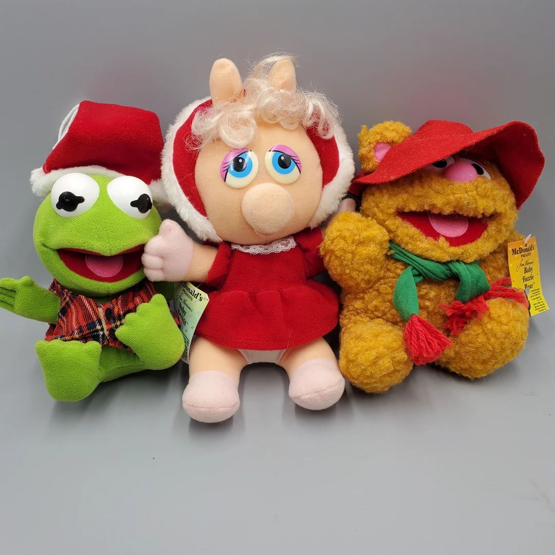 Muppet Babies Christmas Plush Doll Lot Kermit Miss Piggy - Etsy | Etsy (US)