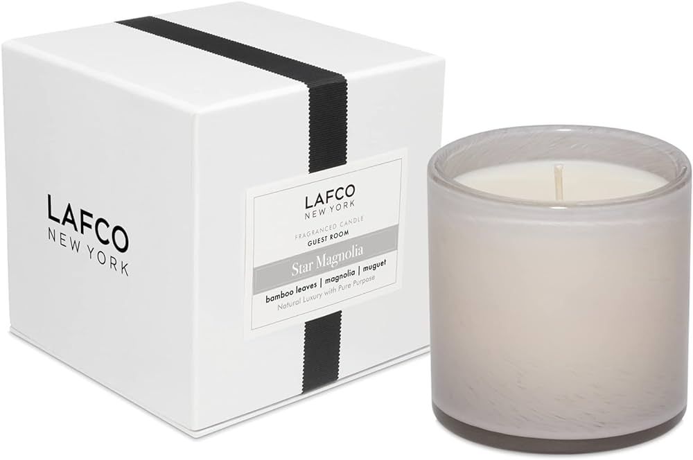LAFCO New York Signature Candle, Star Magnolia - 15.5 oz - 90-Hour Burn Time - Reusable, Hand Blo... | Amazon (US)