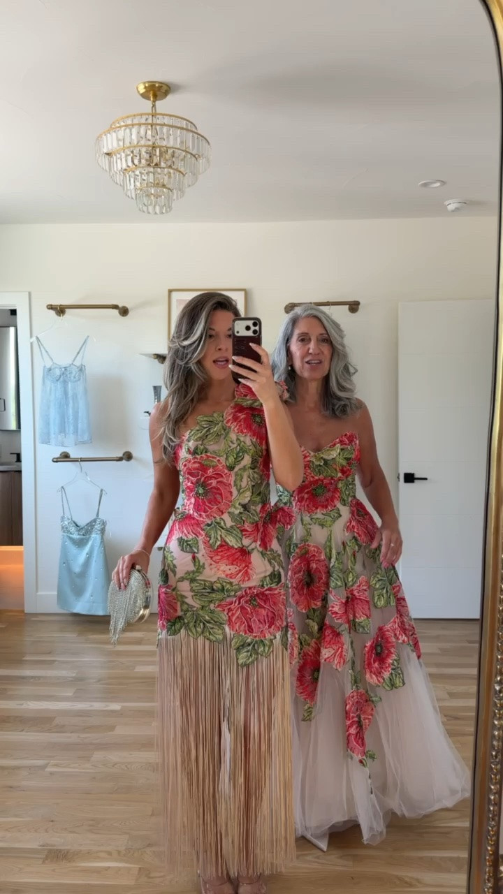 Mom and me matching pattern Mac Duggal wedding guest and formal event dresses  

Mac Duggal: Emerson10

Wearing my usual smalls/2
Mom sized down to a 4

Wedding guest
Formal event
Black tie
Floral
Metallic
Pleated
Mother of the bride
Special occasion

#LTKSeasonal #LTKWedding #LTKootd
