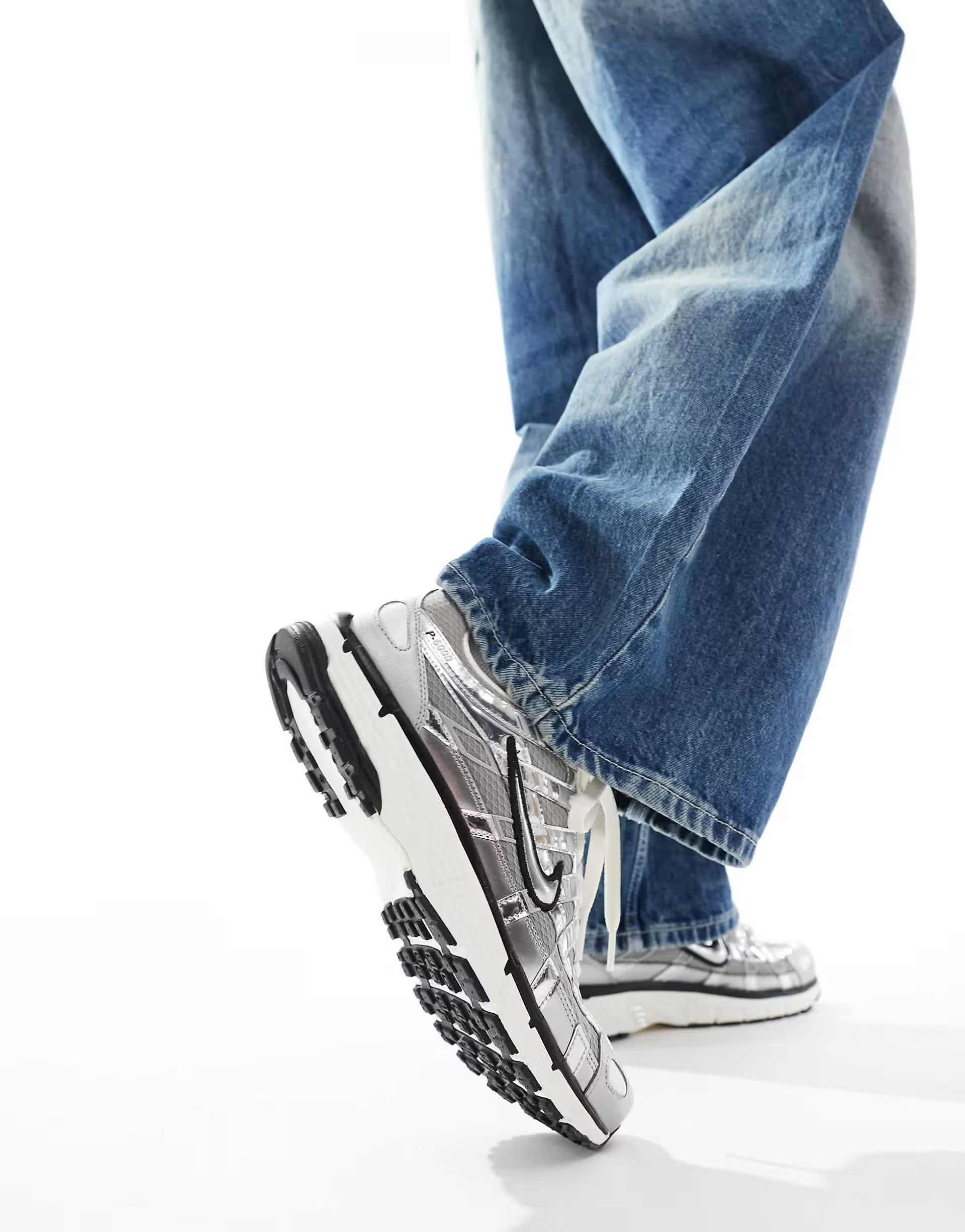 Nike P-6000 sneakers in silver | ASOS (Global)