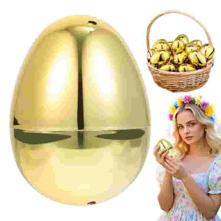 Extra Large Empty Plastic Easter Eggs, Jumbo Golden Surprise Eggs for Egg Hunts, Party Favors, Ca... | Walmart (US)