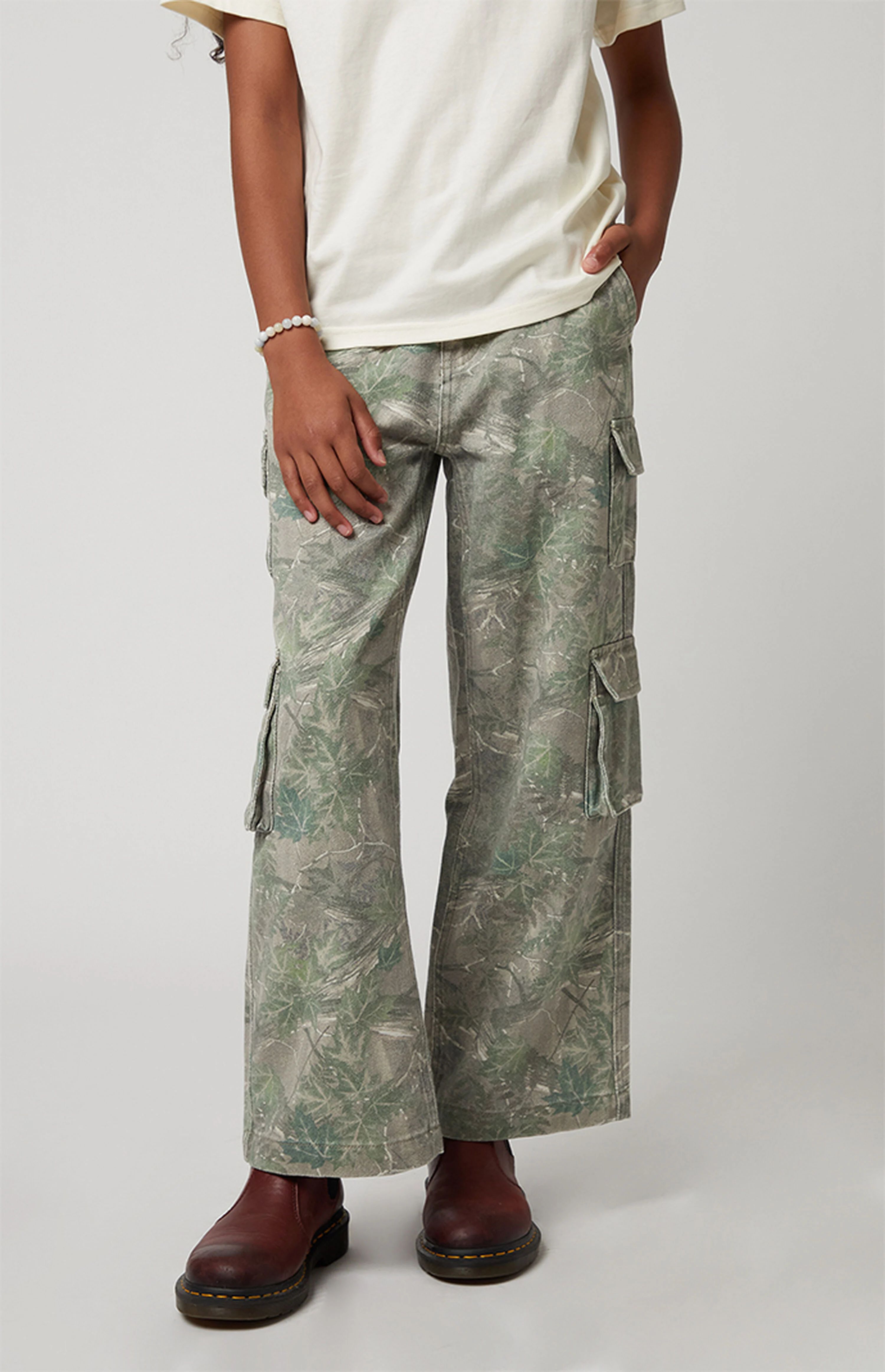 PacSun Kids Camo Baggy Cargo Jeans | PacSun