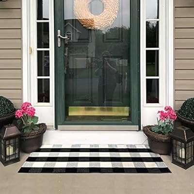 KaHouen Buffalo Check Rug, Buffalo Plaid Rug (23.6"x51.2"), Checkered Plaid Rugs, Check Plaid Are... | Amazon (US)
