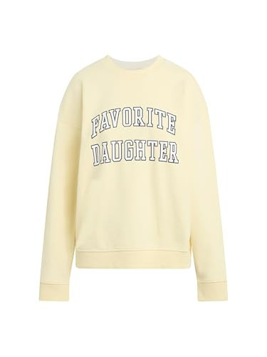 Favorite Daughter Women's Collegiate Sweatshirt, Moonbeam, Small | Amazon (US)